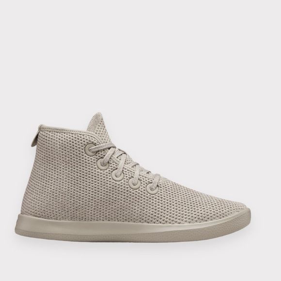 allbirds Shoes - Allbirds Tree Topper Knit Sneakers 8 Nikau Limestone Grey Womens Monotone Hi Top